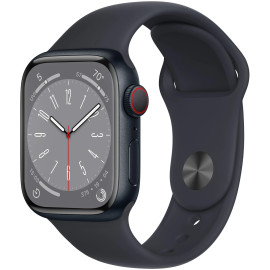 Apple Watch 8 41mm Quadrante Nero con cinturino Nero GPS + Cellular Europa