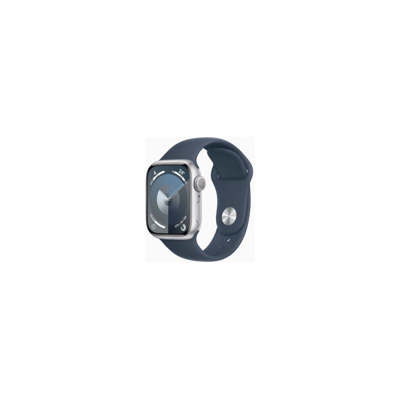 Apple Watch 9 41mm Quadrante Argento con cinturino Blu GPS Europa