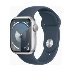 Apple Watch 9 41mm Quadrante Argento con cinturino Blu GPS Europa