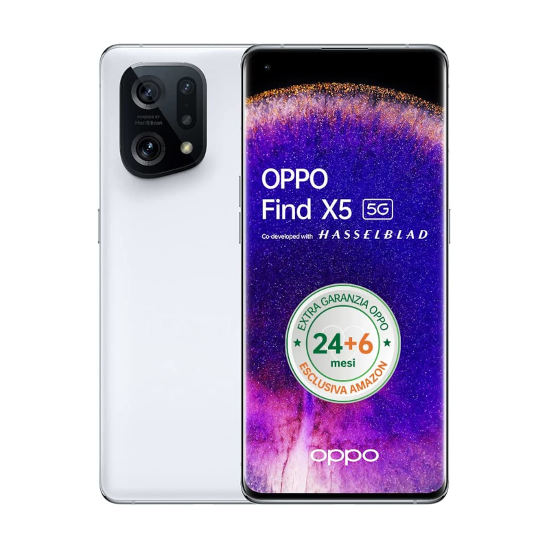 Oppo Find X5 256GB Bianco 5G Dual Sim 8GB Europa