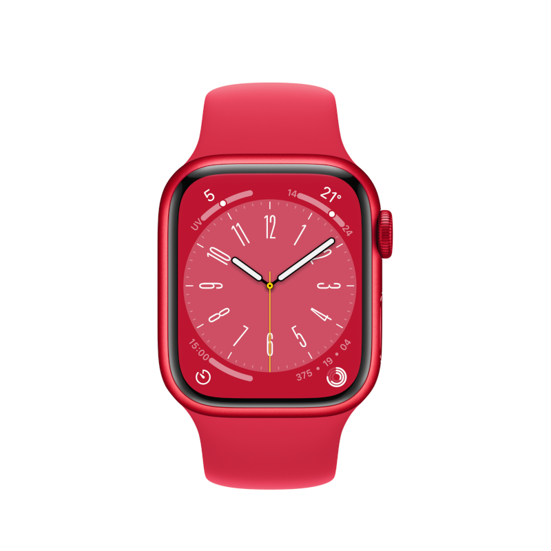 Apple Watch 8 GPS 45mm Quadrante Rosso con cinturino Rosso Europa