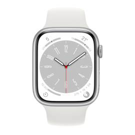 Apple Watch 8 45mm Quadrante Argento con cinturino Bianco GPS Europa