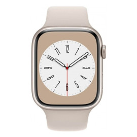 Apple Watch 8 45mm Quadrante Bianco con cinturino Bianco GPS Europa