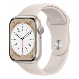 Apple Watch 8 45mm Quadrante Bianco con cinturino Bianco GPS Europa