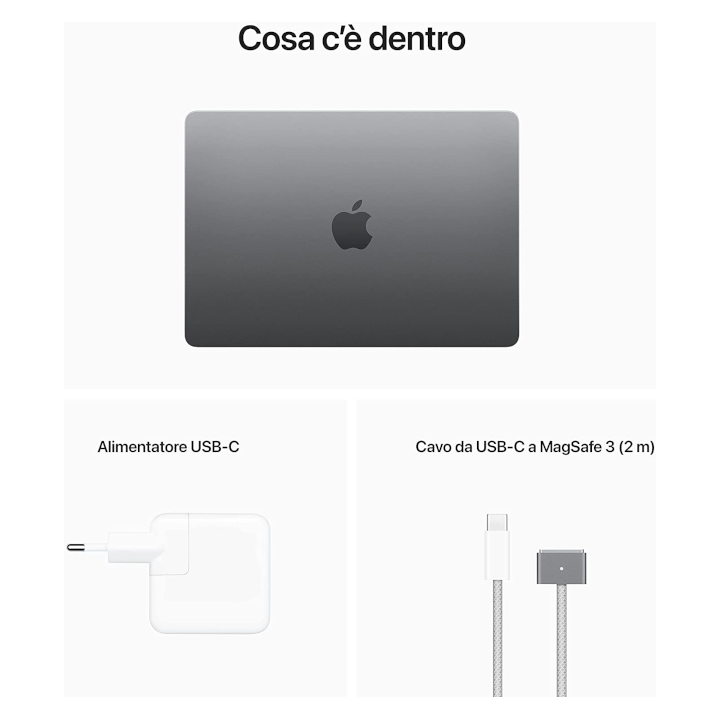 apple macbook air 256gb m2 8gb grey italia mlxw3ta 2