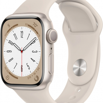 apple watch series 8 gps 41mm cassa in alluminio galassia con cinturino sport galassia