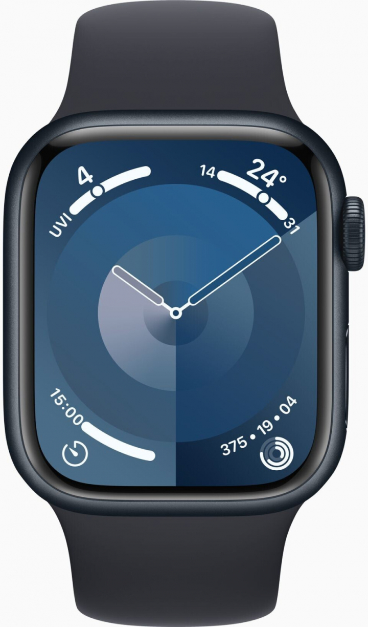 apple watch series 9 gps 41mm midnight aluminium sport band midnight s m (1)