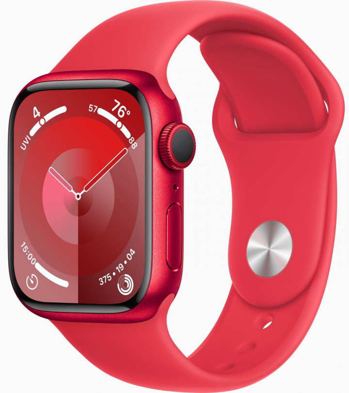 apple watch series 9 gps 41mm product red aluminium sport band product red m l
